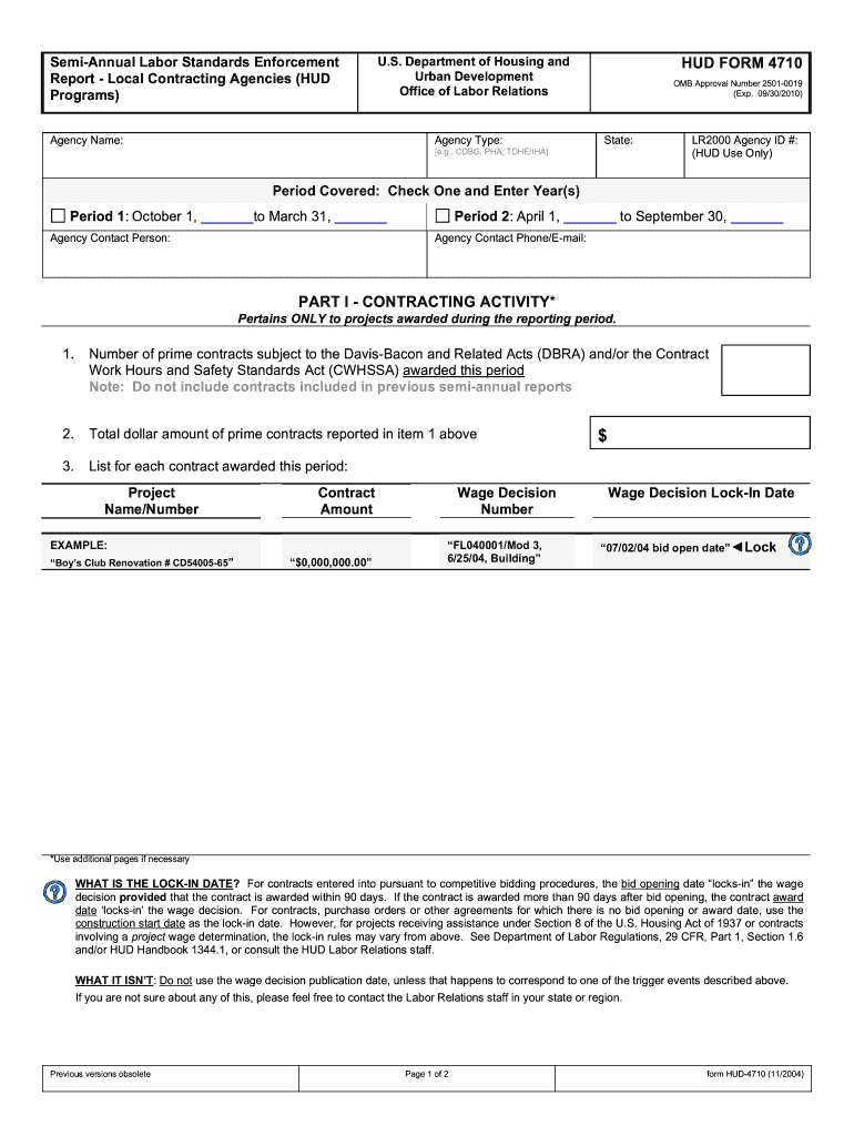  Hud Form 4710 2004-2024