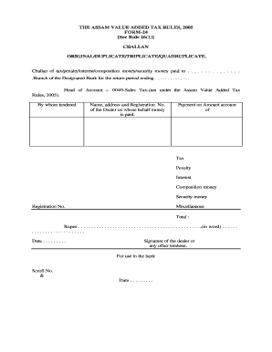 Vat Challan Form