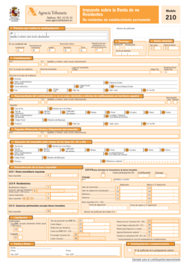 Modelo 210 PDF  Form