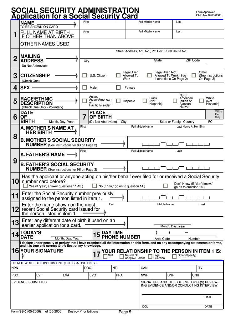  Ss 5 Form 2019