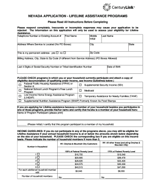 Centurylink Lifeline Form