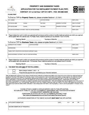 Tipps Application Form