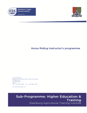 Potchefstroom Agricultural College  Form