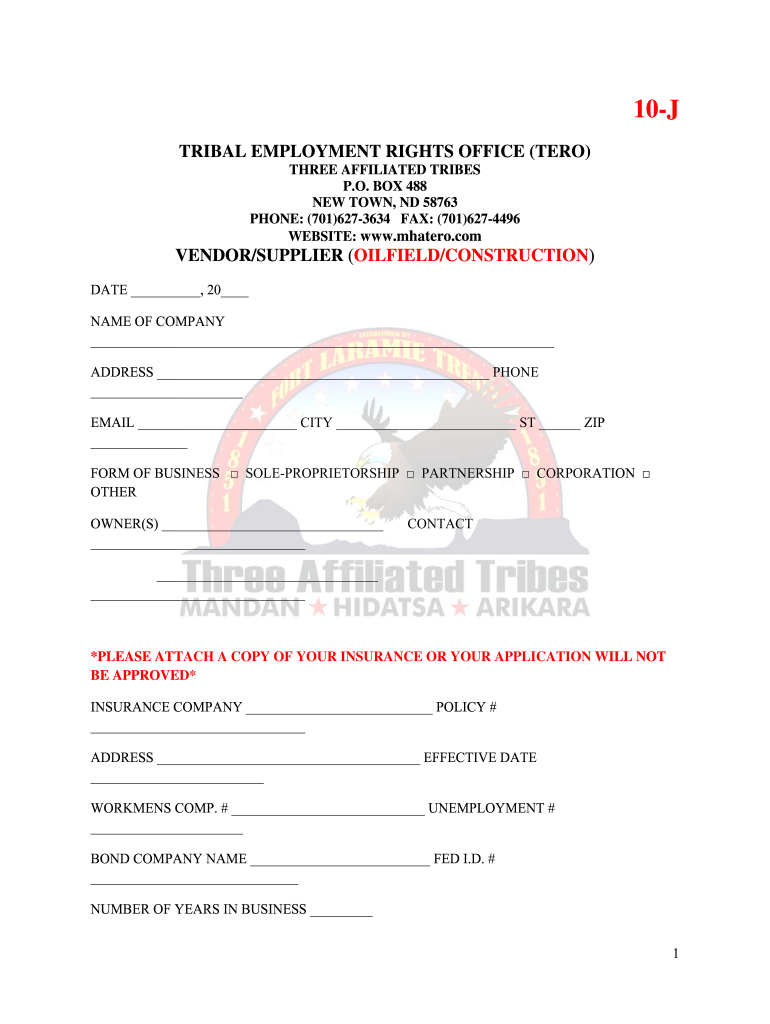 Get and Sign Tero 10 J Form