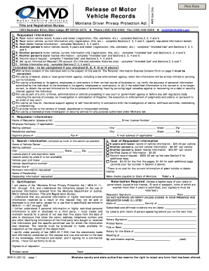 Mv210 Form Montana - Fill Out and Sign Printable PDF Template | signNow