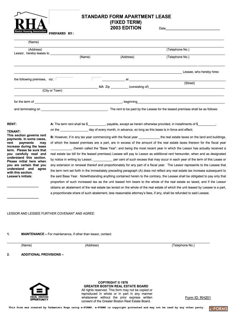 Lease  Form
