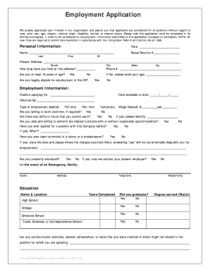 Employment Application Mobile Home Depot  Form