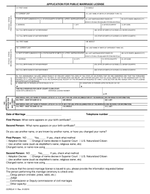 Ventura County Marriage License Photos  Form
