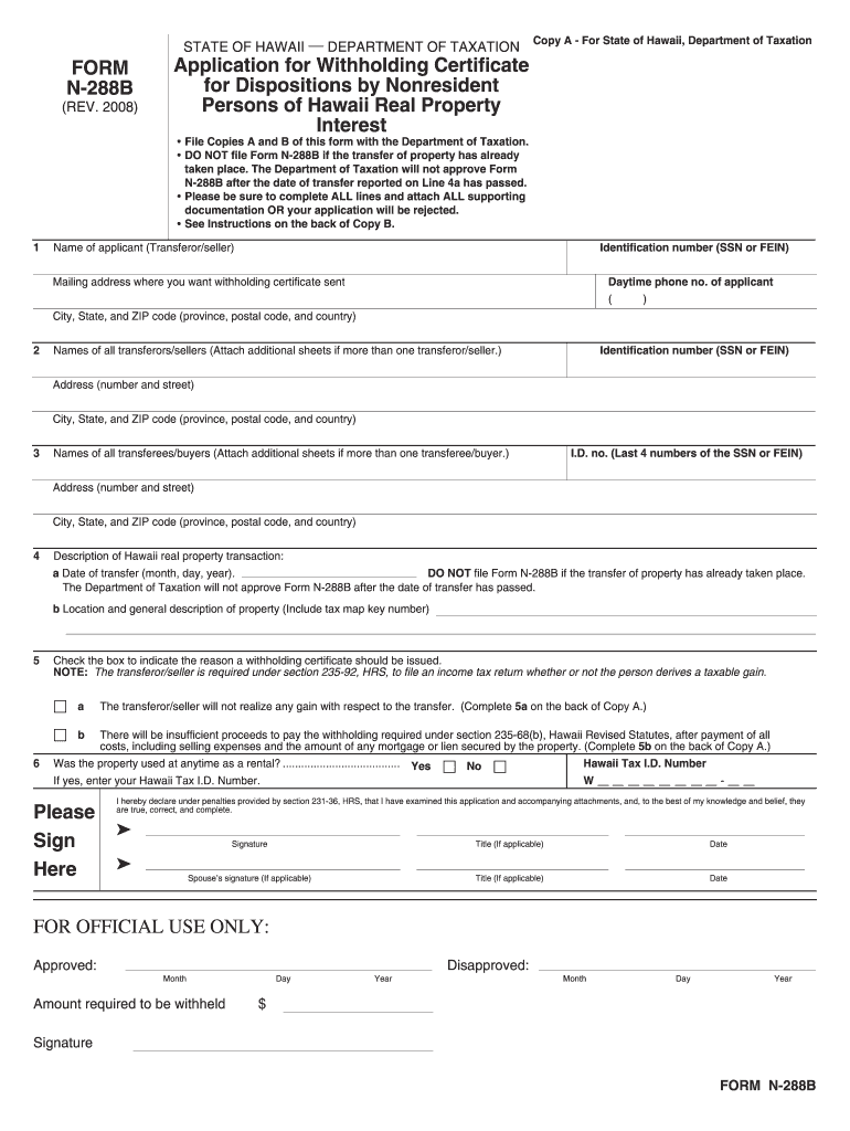  How to Fill Out N288b Form 2019