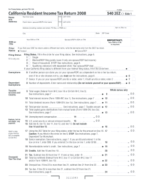  Form 540 2ez 2022