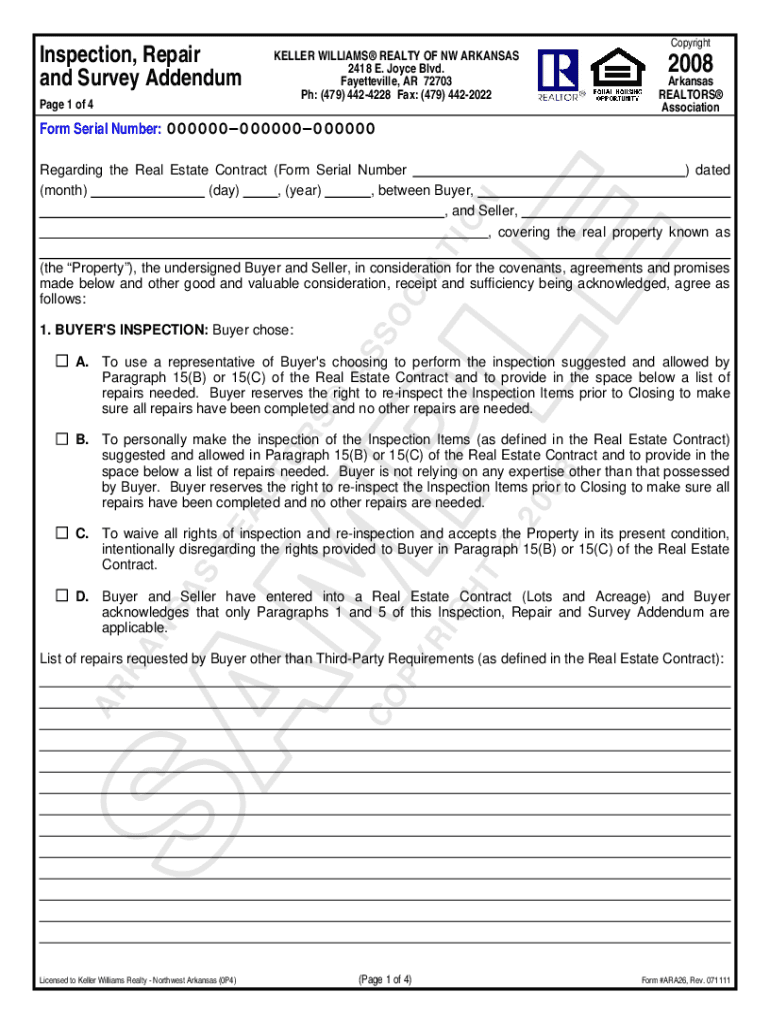 Repair Addendum Example  Form