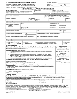 Gladwin County Building Department  Form