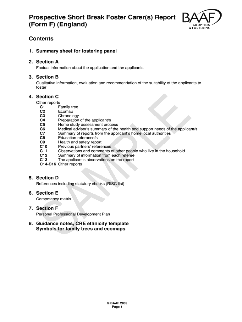 Ecomap Template  Form