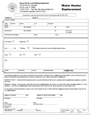 St Lucie County Building Department  Form