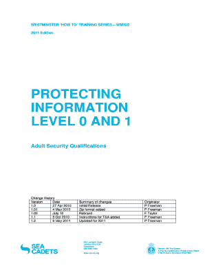 Protecting Information Level 1