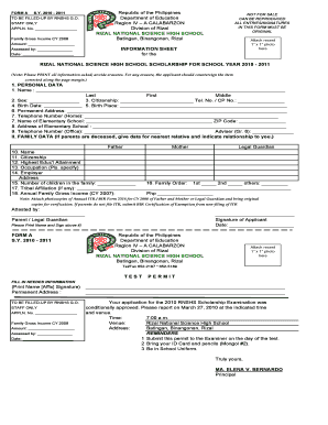 Science High School Entrance Exam Reviewer with Answers PDF  Form