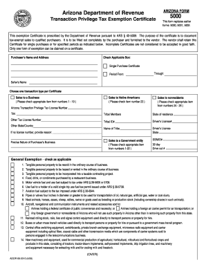 Sales Tax Exemption Form
