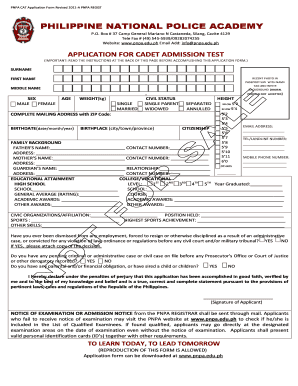 Pnpa Medical Form