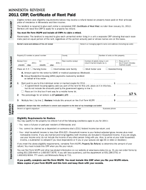  Certificate of Rent Paid 2022