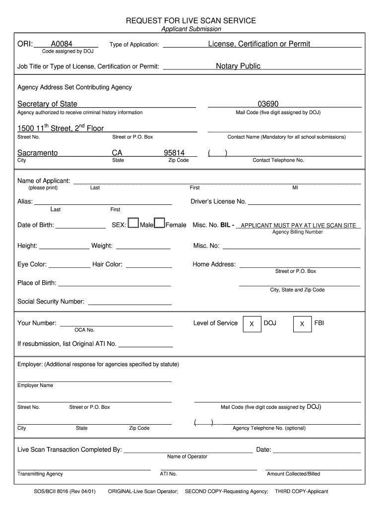  I Ball A0084 Form 2001