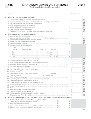 Idaho Form 39r