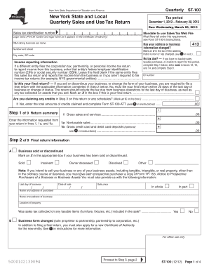 St 100 pdfFiller Form