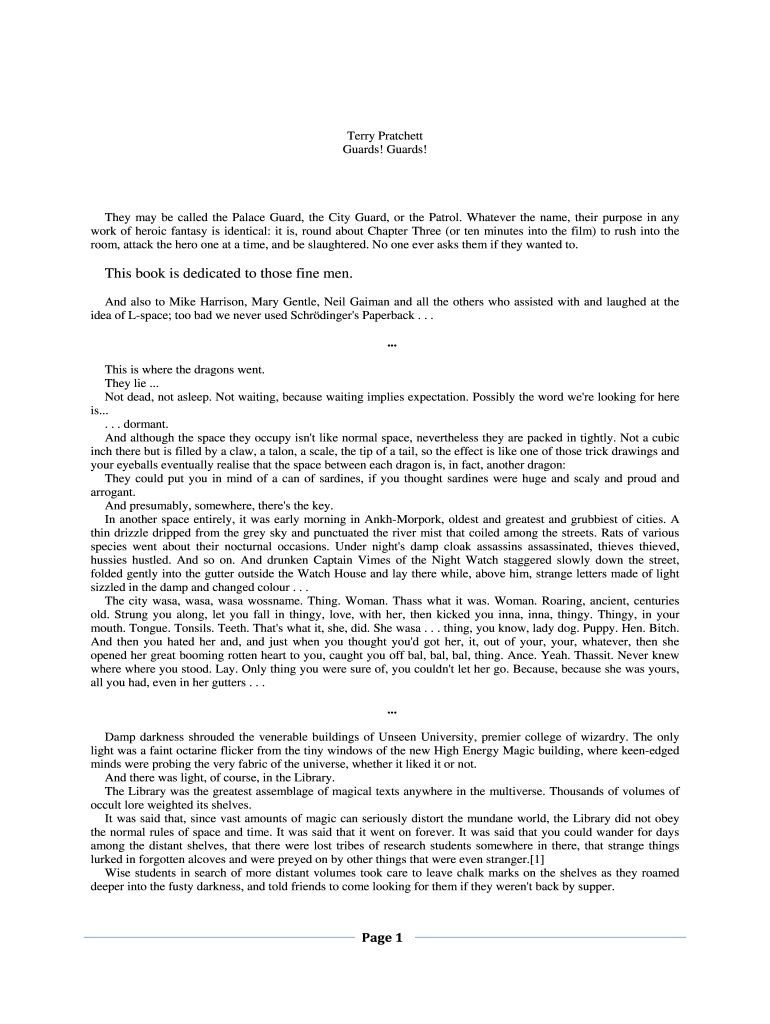 Guards Guards PDF  Form