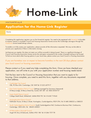 Homelink  Form