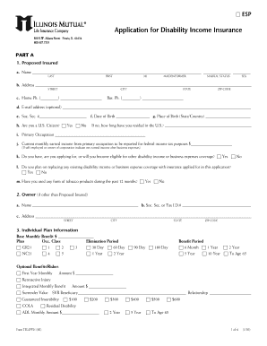 Illinois Mutual Disability Application Form