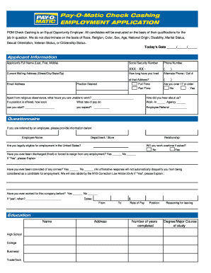 Payomaticcomcareers Form