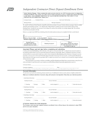 ADP DD Enrollment Form