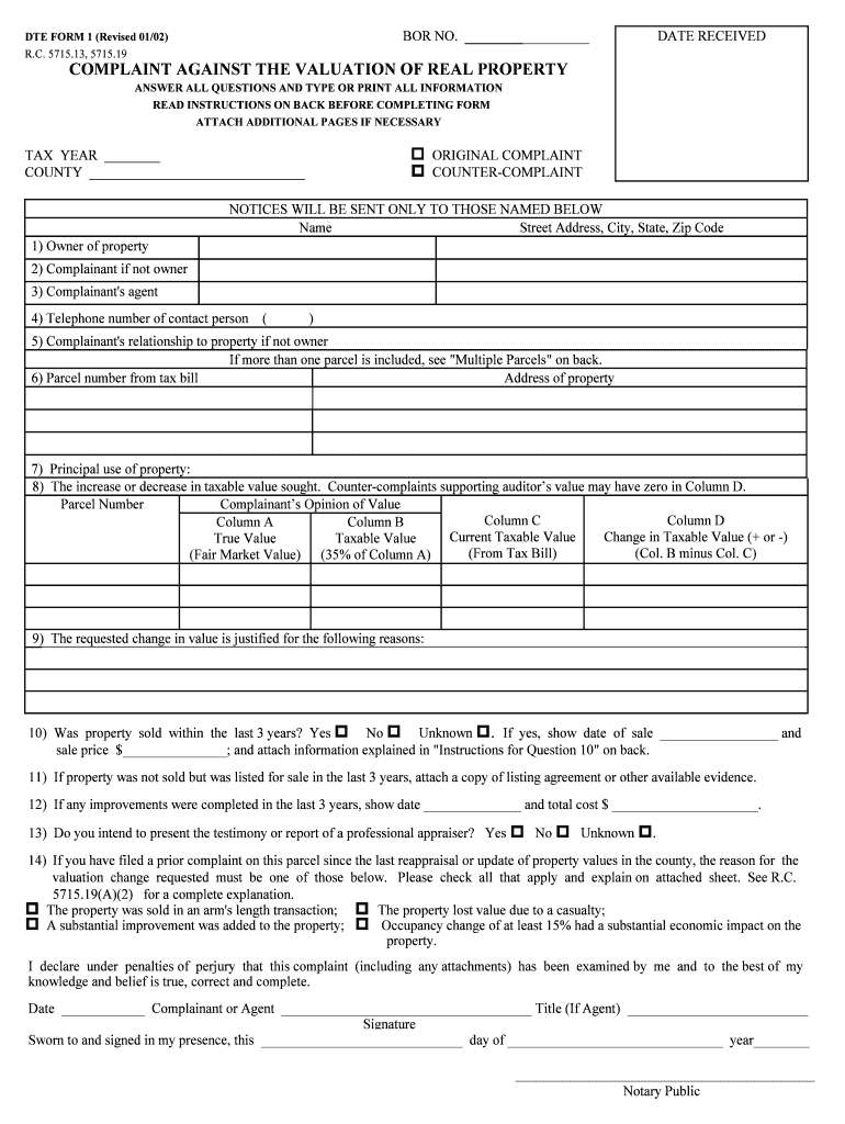 Dte 1 Form