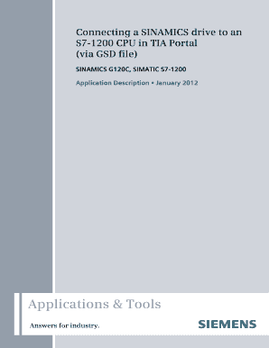 Sinamics G120 S7 1200 Form