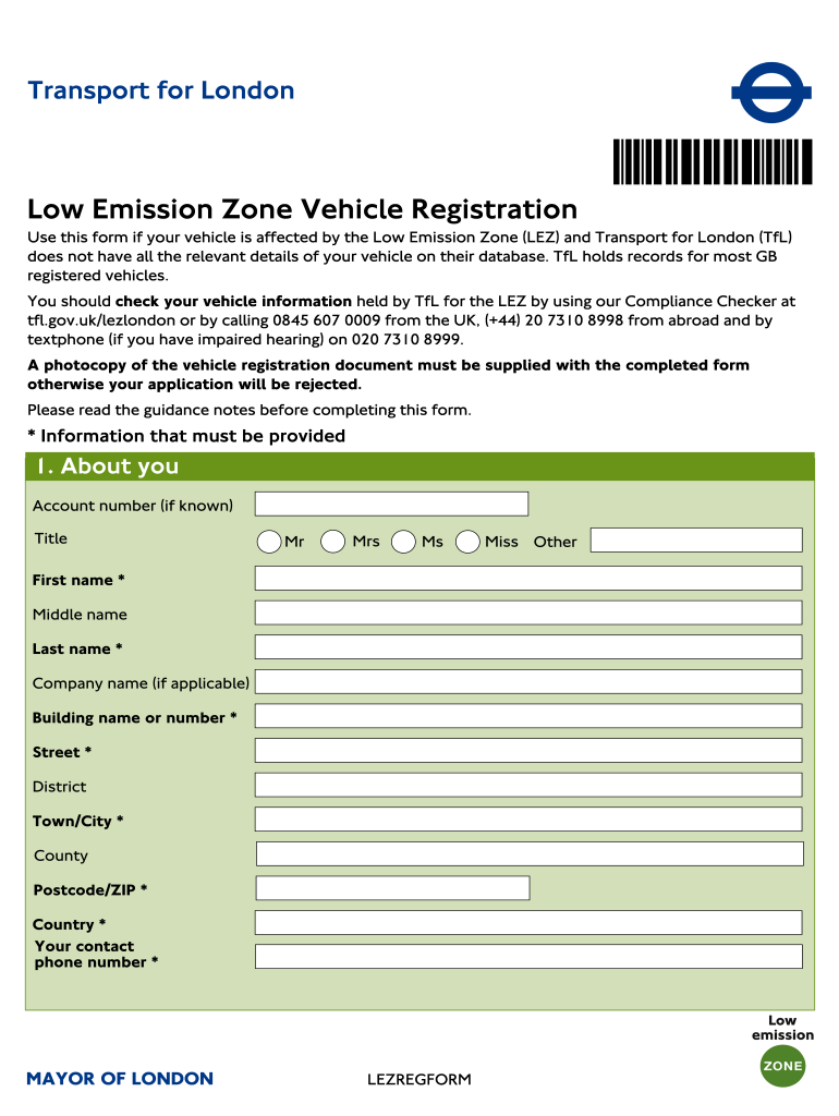 Lez Registration Form