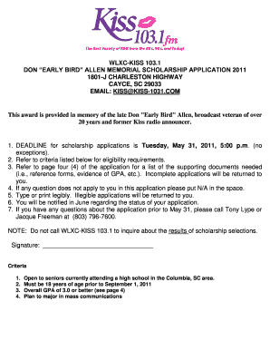 WLXC KISS 103 Form