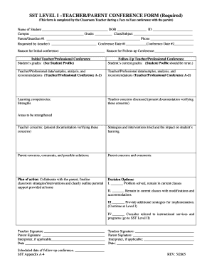 Fill the from of Sst Form