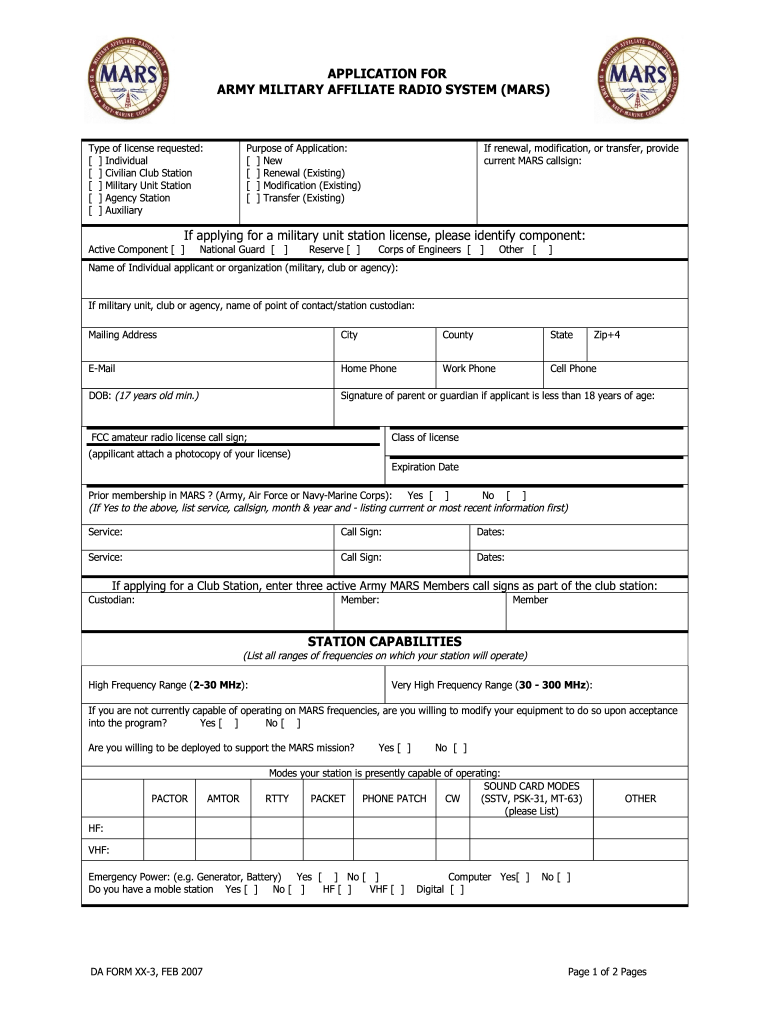  Application for M7m Mars 2007-2024