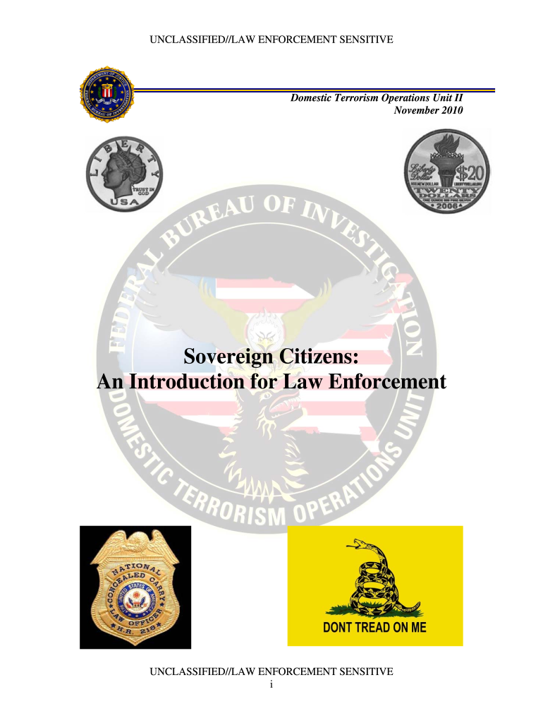 Sovereign Citizen Training for Law Enforcement  Form