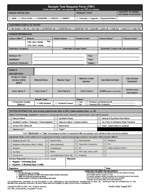 Sample Trf  Form