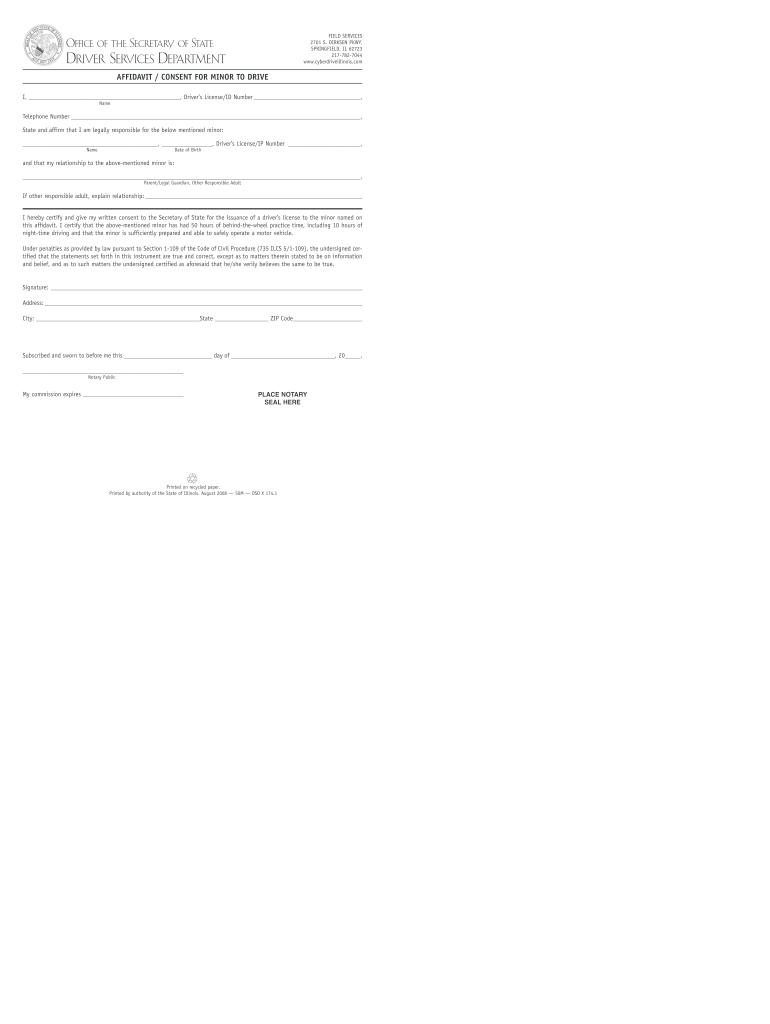 Get and Sign Consent Minor 2008-2022 Form