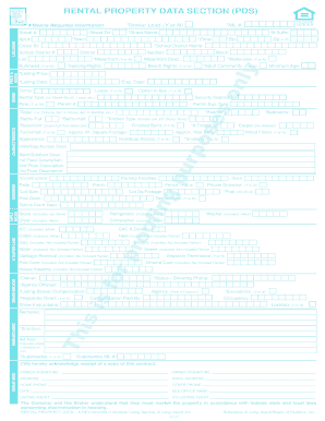 RENTAL PROPERTY DATA SECTION PDS Remaxsignature Net  Form