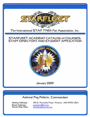 Starfleet Academy Certificate Generator  Form