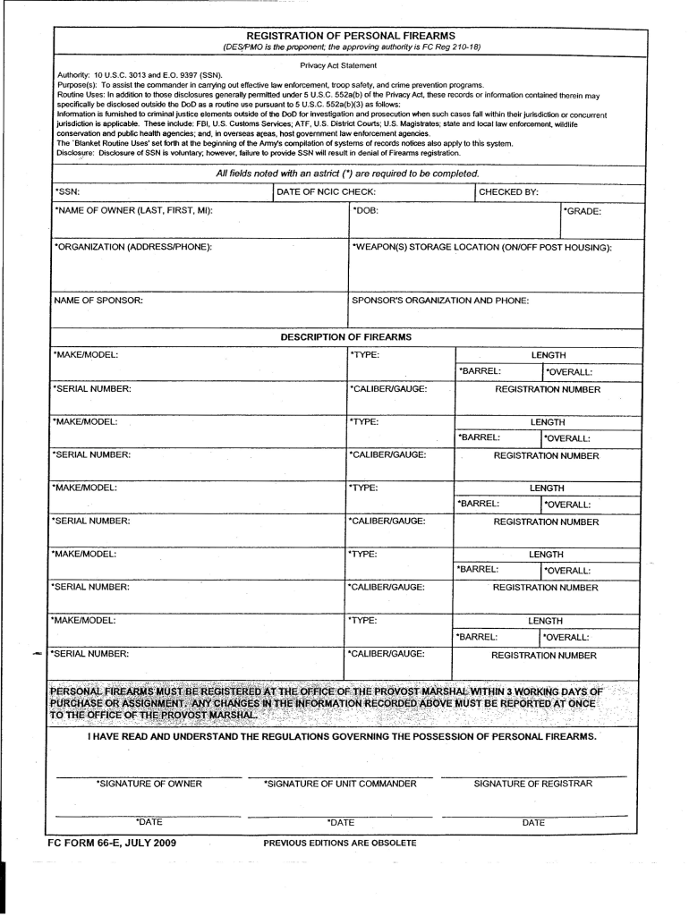 Get and Sign Fc Form 66 E PDF 2009-2022