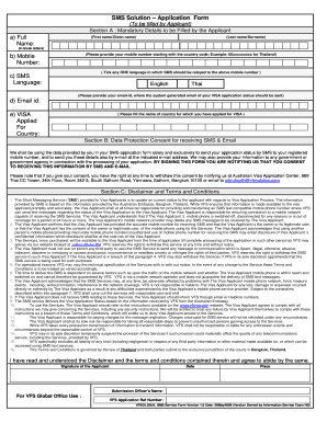 Scotland Visa Application Form