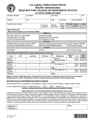 Lausd Form Hb7