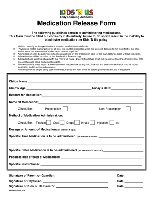 Nas Prescription Form