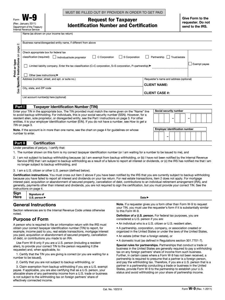  Illinois W 9 Form 2011-2024