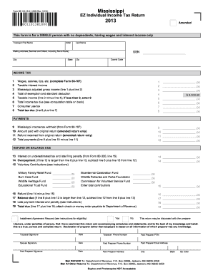 Form 80 110 Mississippi Department of Revenue Taxhow
