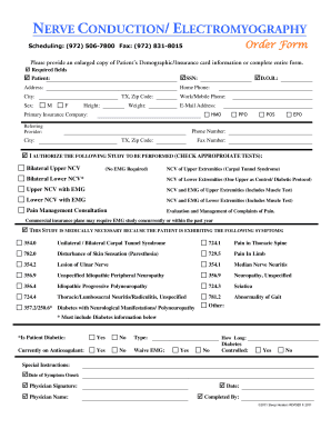 Emg Order Forms