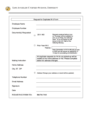 Lausd W2  Form